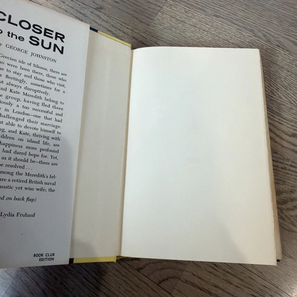 Closer‎ to the Sun by George Johnston 1961 HC/DJ BCE VG+
